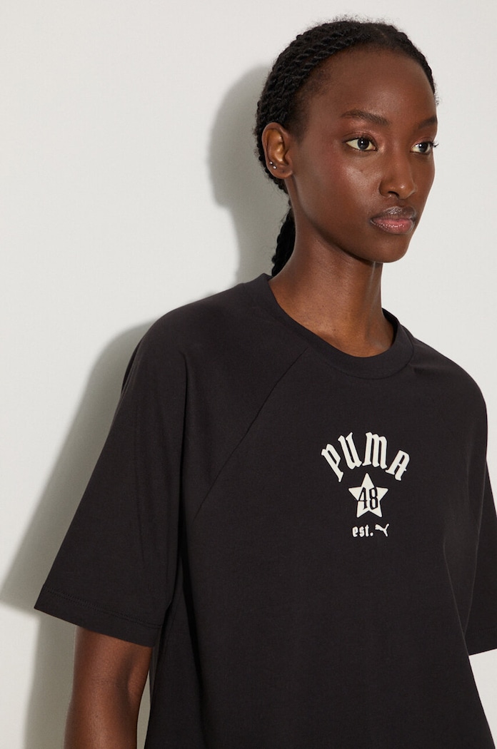 Puma cotton t-shirt Classics Play Paris Relaxed Tee — photo 5