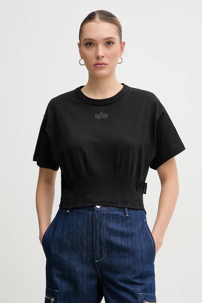 Alpha Industries cotton t-shirt Waisted