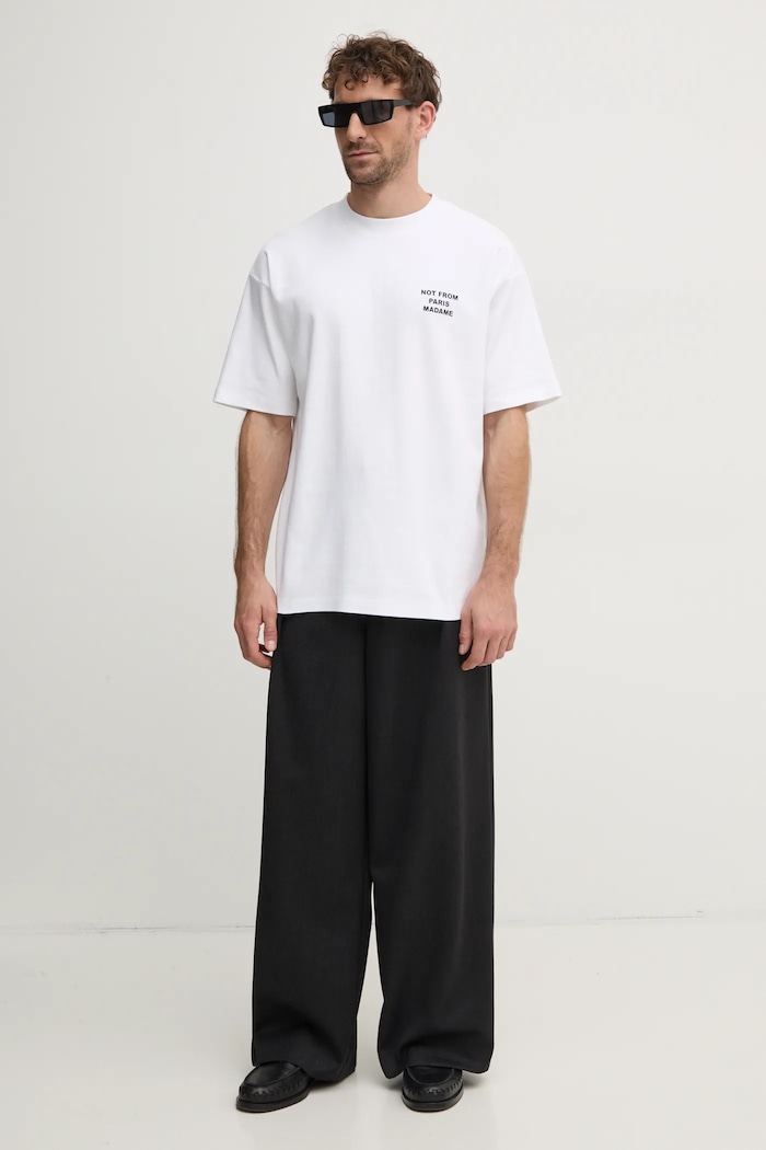 Drôle de Monsieur cotton t-shirt Le T-Shirt Slogan — photo 2