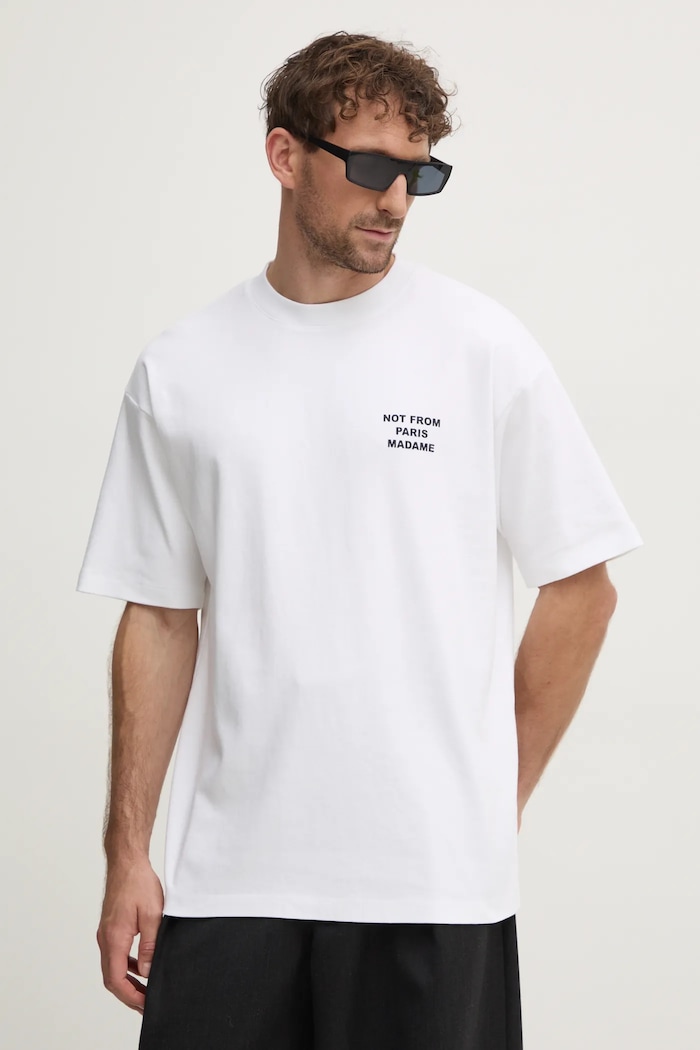 Drôle de Monsieur cotton t-shirt Le T-Shirt Slogan — photo 3