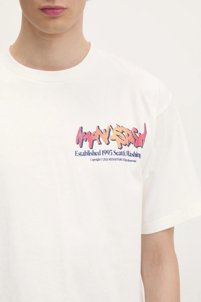Manastash cotton t-shirt Citee Paint Logo — photo 4