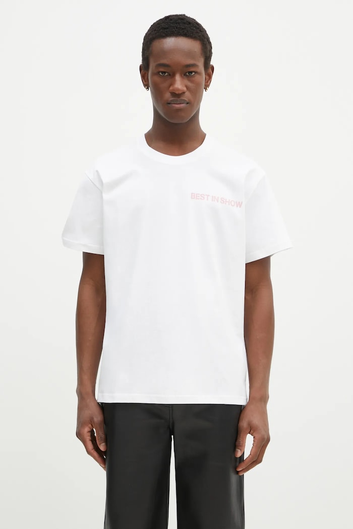 JW Anderson cotton t-shirt Best In Show Back Print T-Shirt