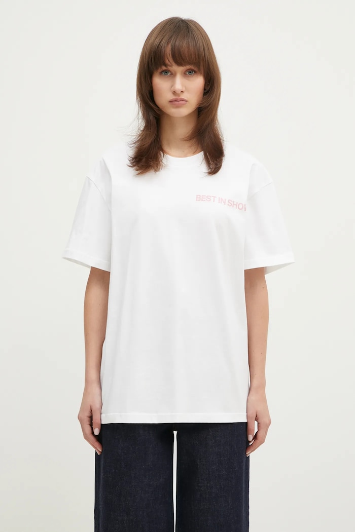 JW Anderson cotton t-shirt Best In Show Back Print T-Shirt — photo 6