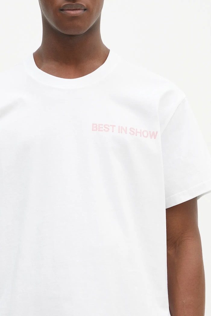 JW Anderson cotton t-shirt Best In Show Back Print T-Shirt — photo 7