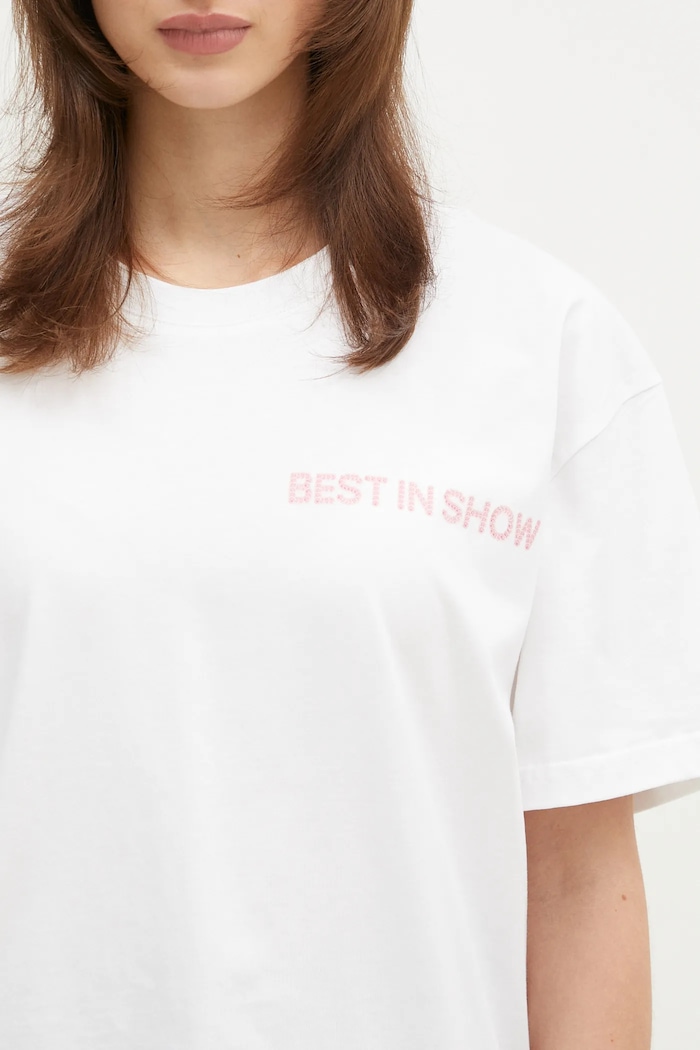 JW Anderson cotton t-shirt Best In Show Back Print T-Shirt — photo 8