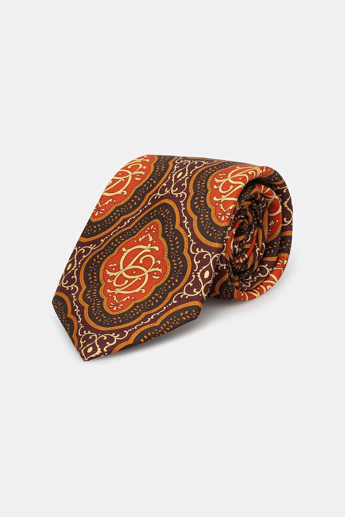 Drôle de Monsieur silk tie La Cravate MEdaillon