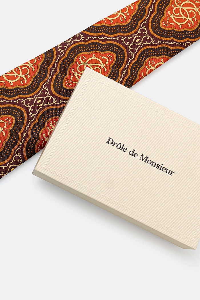Drôle de Monsieur silk tie La Cravate MEdaillon — photo 3