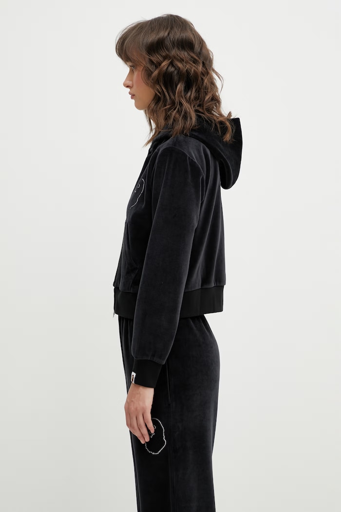 A Bathing Ape velvet sweatshirt Crystal Stone Ape Head — photo 2