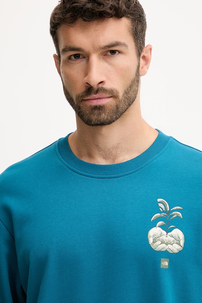 The North Face cotton sweatshirt Connect Relaxed — photo 4