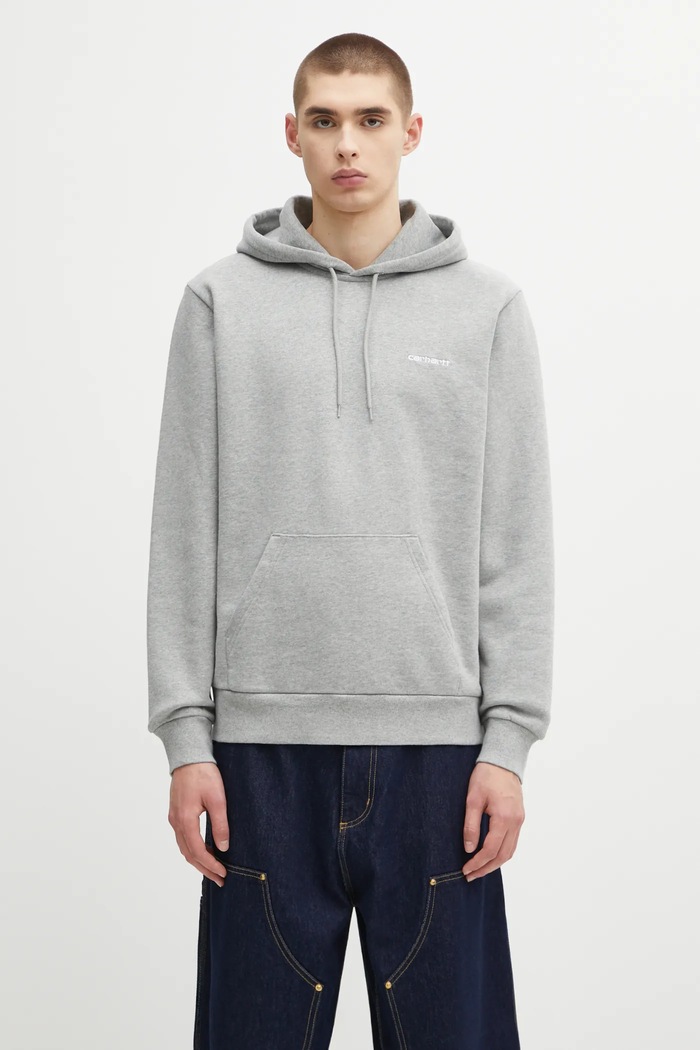 Carhartt WIP cotton sweatshirt Hooded Script Embroidery Sweat