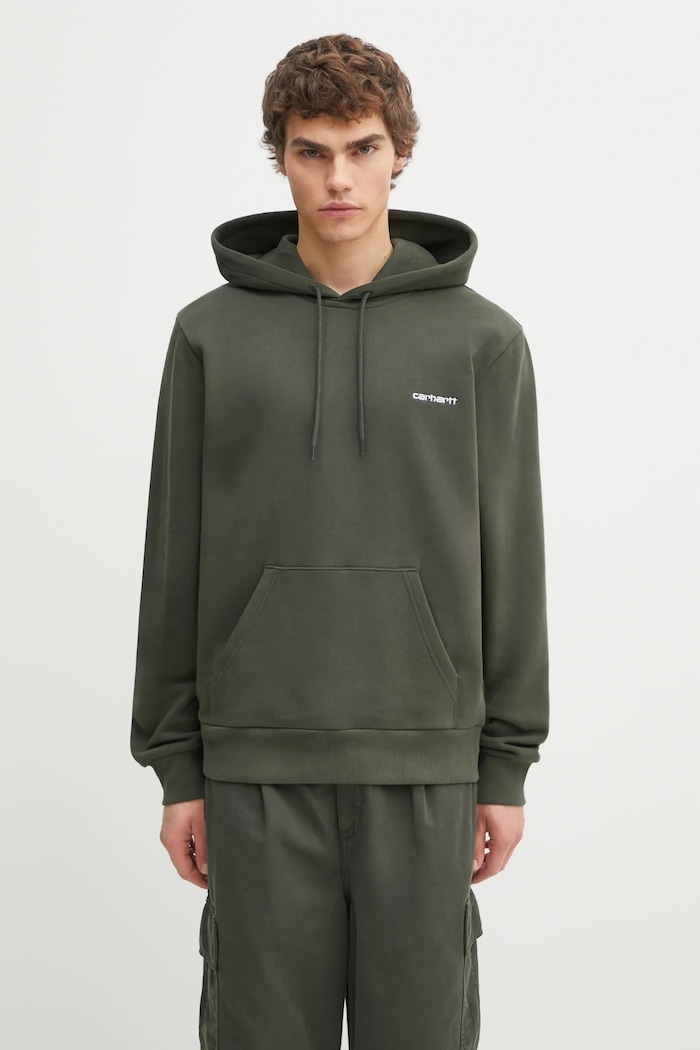 Carhartt WIP cotton sweatshirt Hooded Script Embroidery Sweat