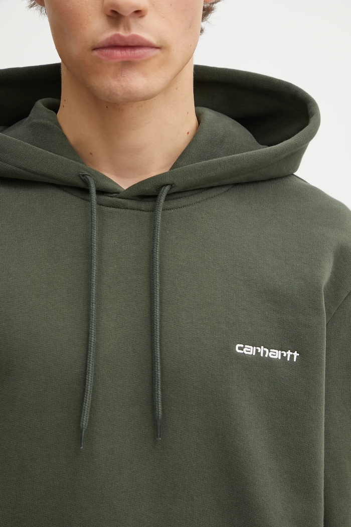 Carhartt WIP cotton sweatshirt Hooded Script Embroidery Sweat — photo 4
