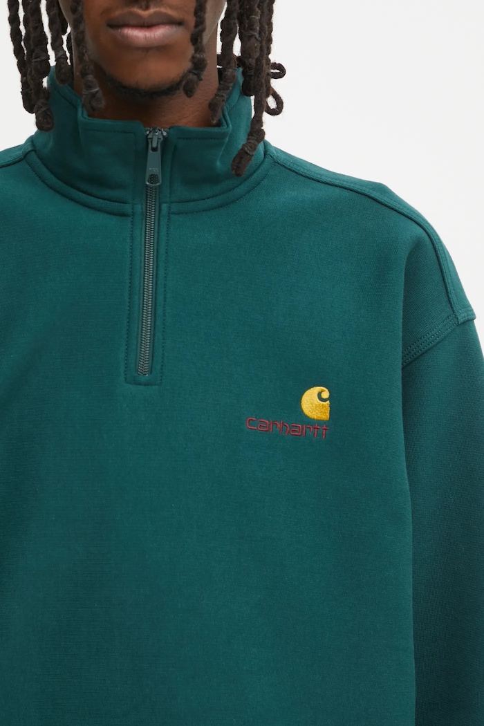 Carhartt WIP sweatshirt Half Zip American Script — photo 4