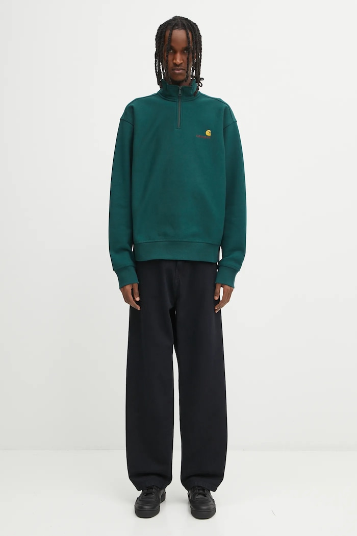 Carhartt WIP sweatshirt Half Zip American Script — photo 5