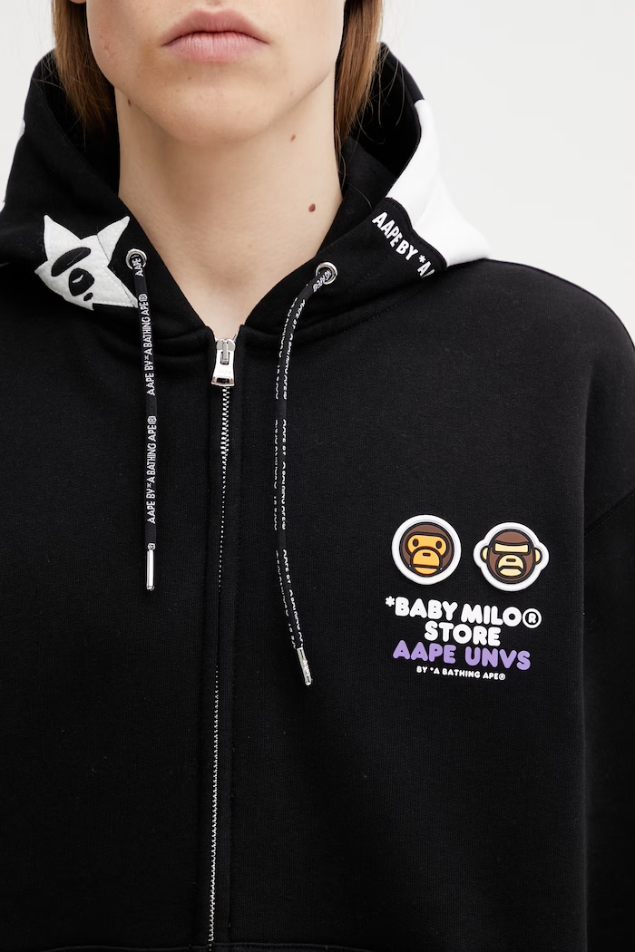 AAPE zip-up hoodie men's cotton — photo 4