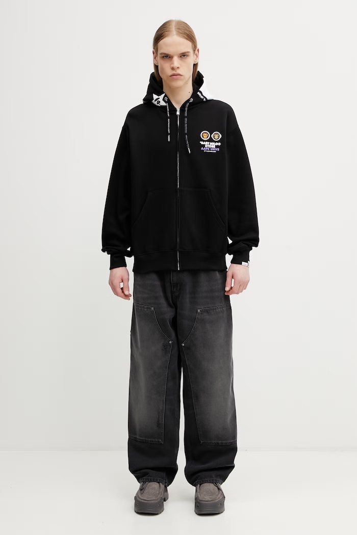 AAPE zip-up hoodie men's cotton — photo 5