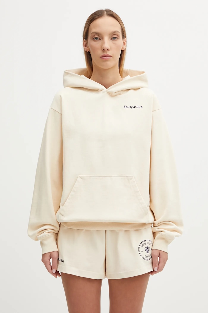 Sporty & Rich cotton sweatshirt Eden Crest Embroidered — photo 2