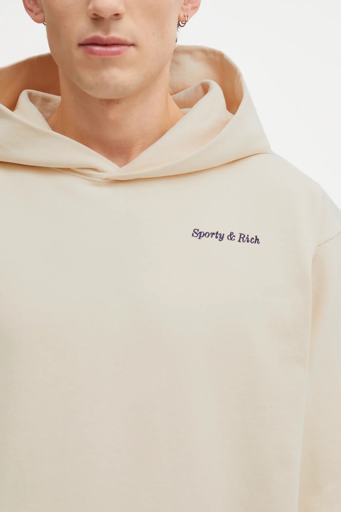 Sporty & Rich cotton sweatshirt Eden Crest Embroidered — photo 7