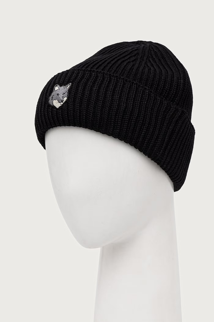 Maison Kitsuné Fox Head Large Beanie wool Men's — photo 2