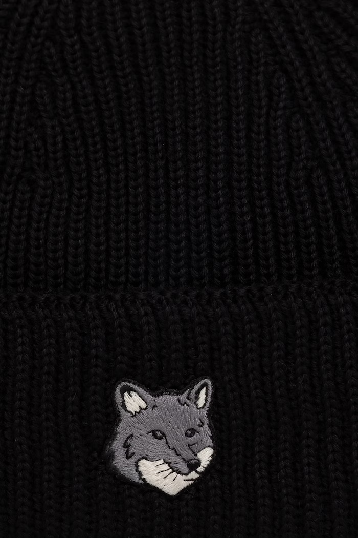 Maison Kitsuné Fox Head Large Beanie wool Men's — photo 3