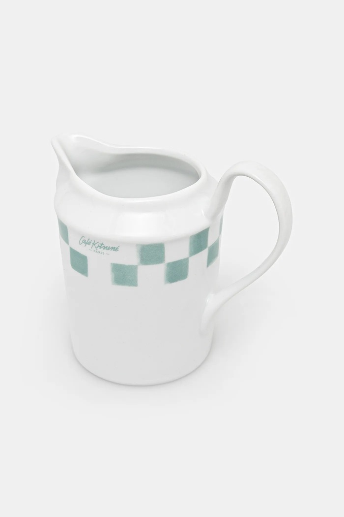 Café Kitsuné milk jug Checkerboard Porcelain Milk Jug — photo 2