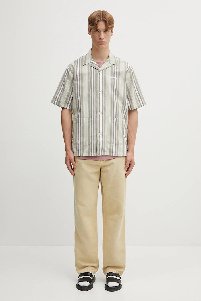 Carhartt WIP linen blend shirt S/S Folsey — photo 5