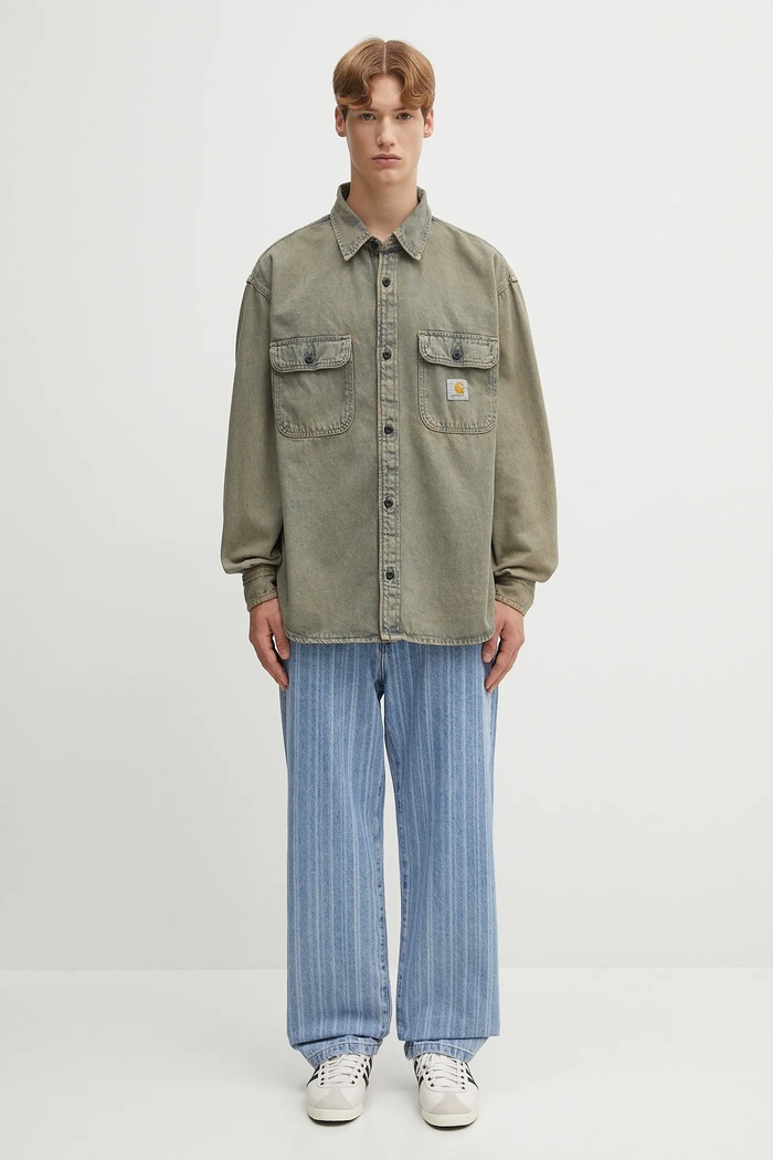 Carhartt WIP denim shirt Tigan — photo 5