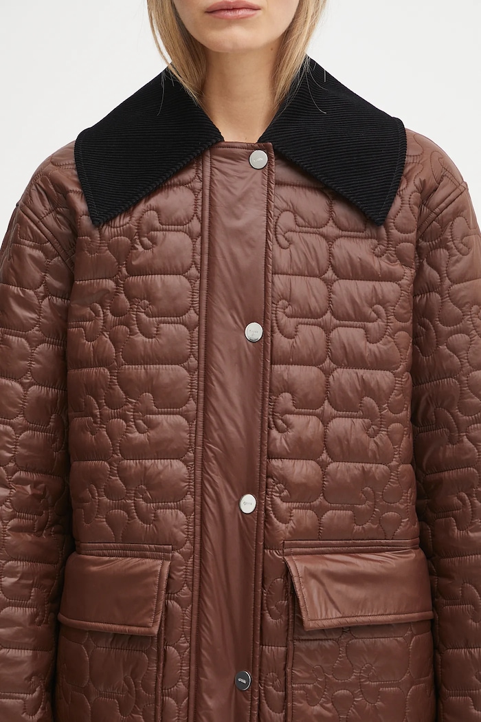 GANNI jacket Shiny Quilt Midi — photo 4