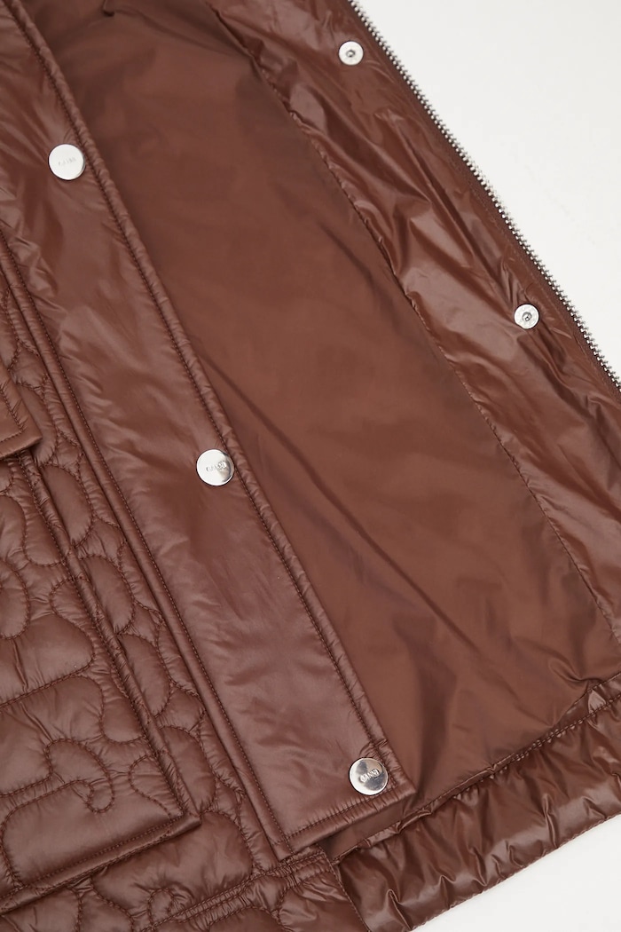 GANNI jacket Shiny Quilt Midi — photo 6