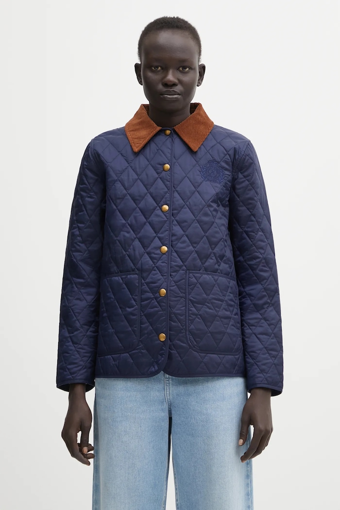 Sporty & Rich jacket NY Crest Nylon Quilted