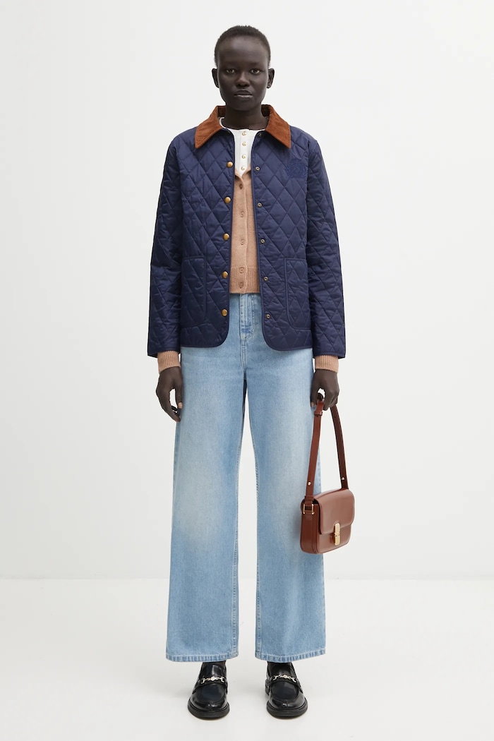 Sporty & Rich jacket NY Crest Nylon Quilted — photo 5