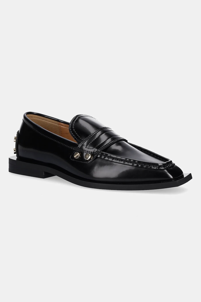 GANNI loafers Studs Square Toe Loafer Box