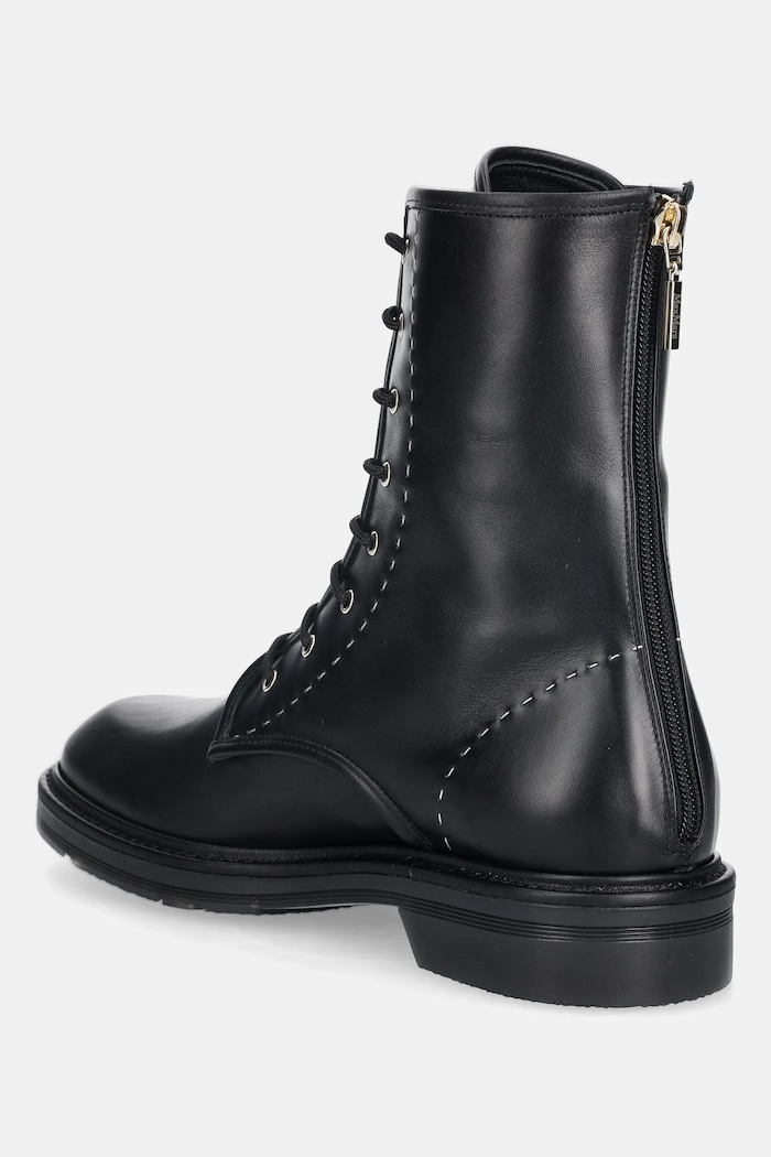 Max Mara leather biker boots URBANCOMBACT — photo 3