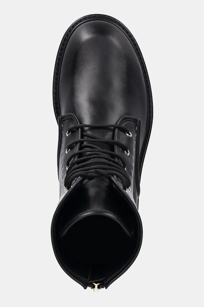 Max Mara leather biker boots URBANCOMBACT — photo 4