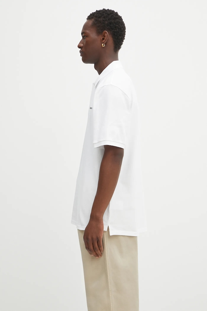Carhartt WIP cotton polo shirt S/S Carhartt Script — photo 2