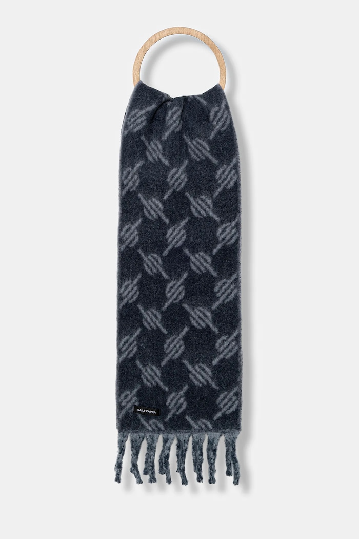Daily Paper wool blend scarf Riyo Monogram