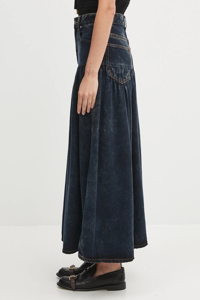 GANNI denim skirt Light Denim Long — photo 2