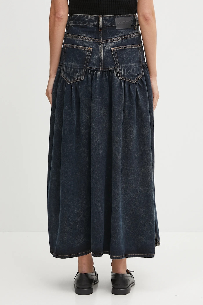 GANNI denim skirt Light Denim Long — photo 3