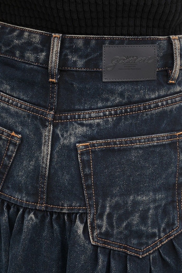 GANNI denim skirt Light Denim Long — photo 4