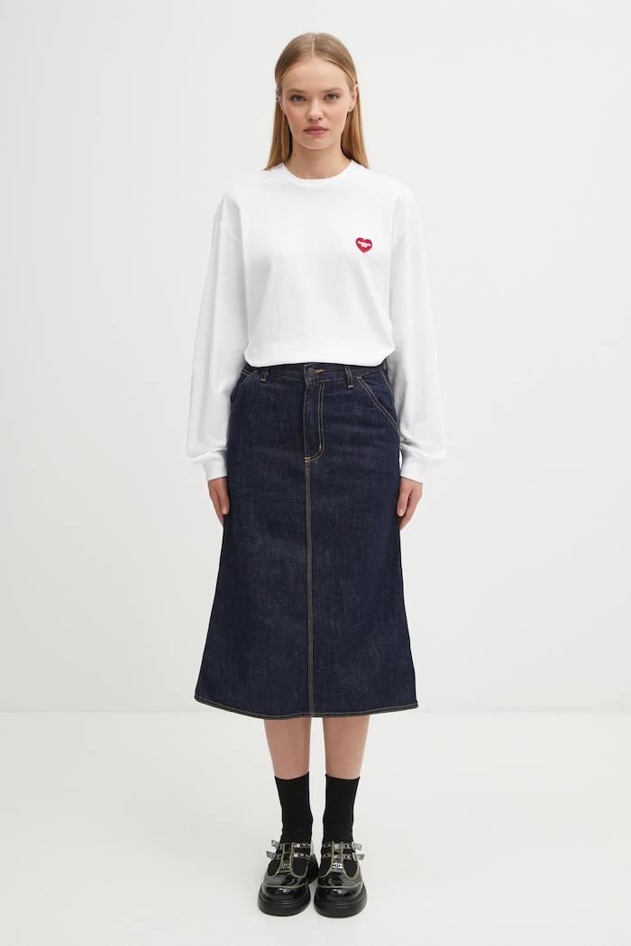 Carhartt WIP denim skirt W' Single Knee Skirt — photo 5