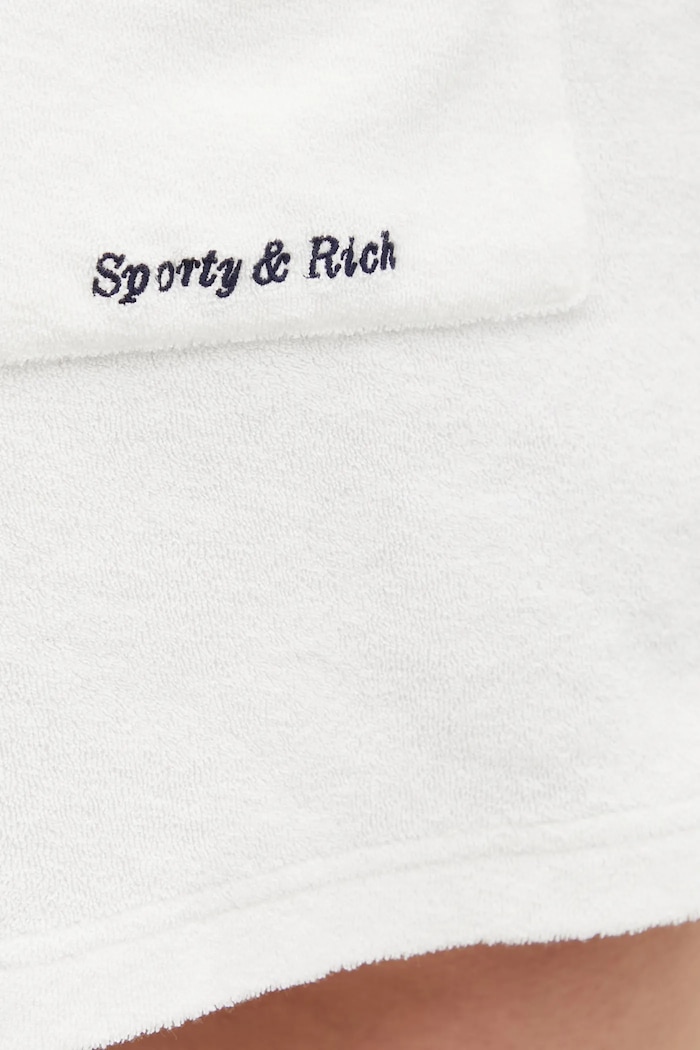 Sporty & Rich cotton shorts Eden Script Terry — photo 4