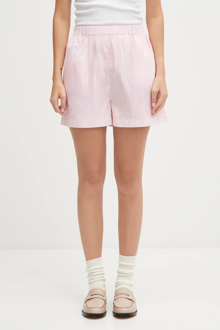 Sporty & Rich cotton shorts Eden Script Poplin