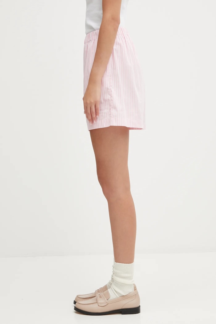 Sporty & Rich cotton shorts Eden Script Poplin — photo 2
