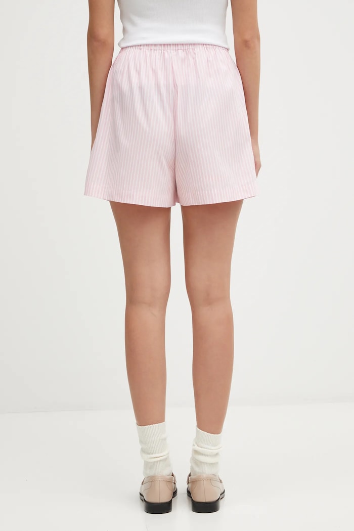 Sporty & Rich cotton shorts Eden Script Poplin — photo 3