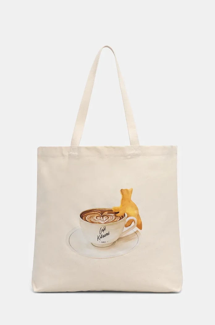Café Kitsuné cotton bag Cappuccino Tote