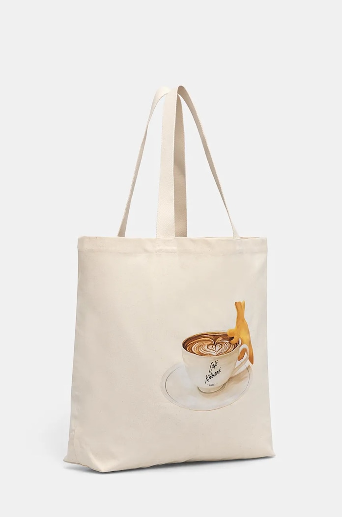 Café Kitsuné cotton bag Cappuccino Tote — photo 2