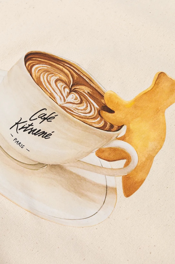 Café Kitsuné cotton bag Cappuccino Tote — photo 4