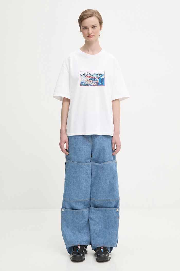 Fiorucci cotton t-shirt Winter Waterskiing Print Boxy — photo 5