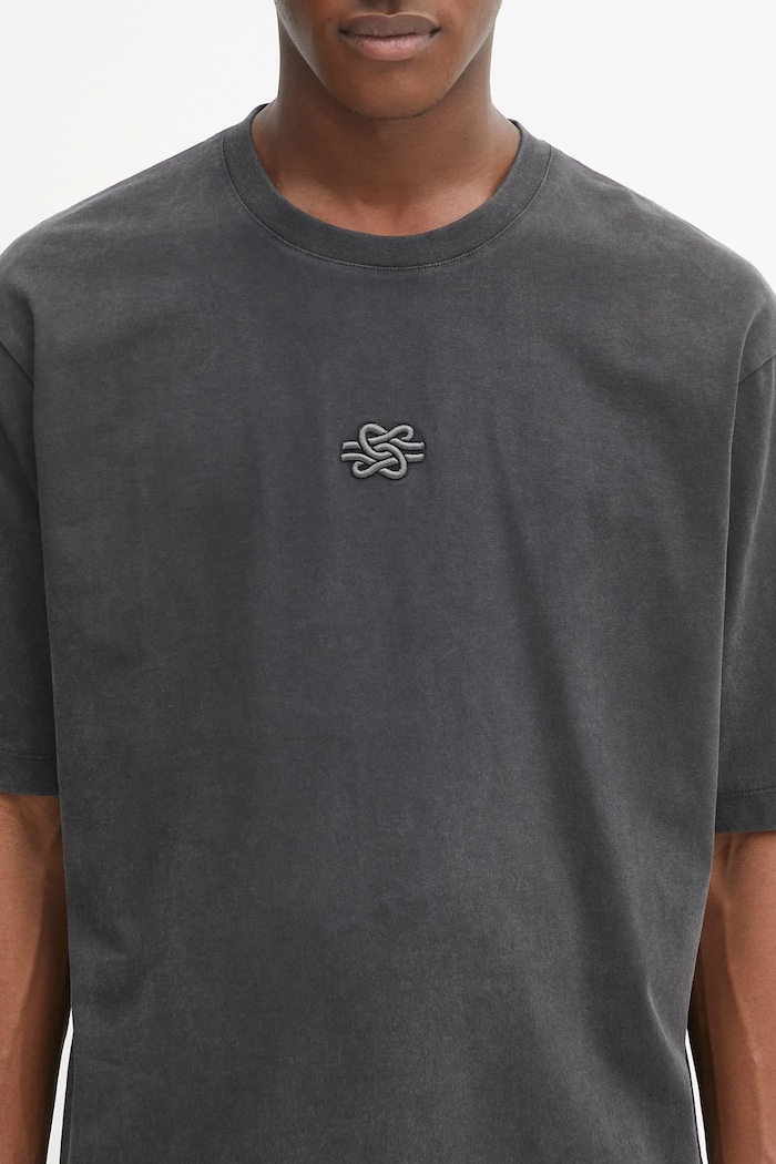 Filling Pieces cotton t-shirt Boxy Embroidered — photo 4