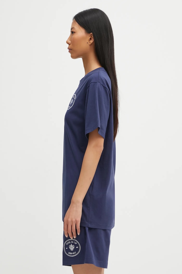 Sporty & Rich cotton t-shirt Kennedy Crest — photo 4